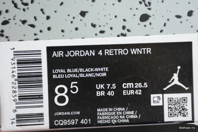 Blue CQ9597-401 4 Black Jordan Air WNTR Red Habanero Loyal 0224
